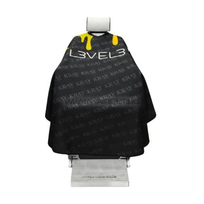 L3VEL3 RUBBER NECK TRIM CAPE - ПЕЛЕРИНА С ГУМИРАНА ЯКА, С КОНТУРЕН ШЕВ И ЛОГО