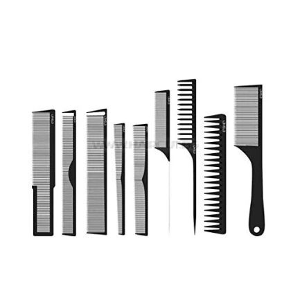 L3VEL3 9PC STYLING COMB SET - КОМПЛЕКТ 9 БРОЯ ПРОФЕСИОНАЛНИ ГРЕБЕНИ ЗА КОСА И БРАДА 