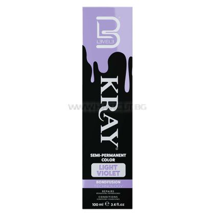 L3VEL3 KRAY SEMI-PERMANENT COLOR - ПОДХРАНВАЩА ПОЛУПЕРМАНЕНТНА БОЯ ЗА КОСА С UV ЗАЩИТА, 100ML