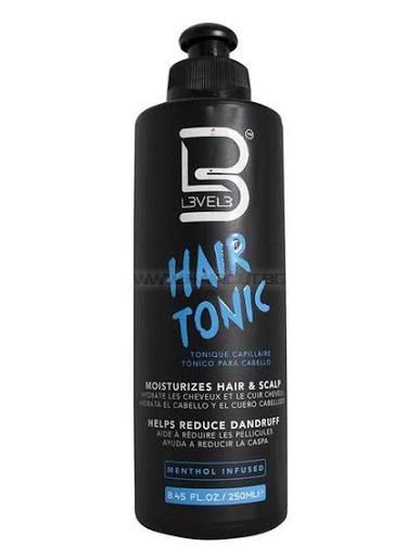 LEVEL 3 HAIR TONIC - ТОНИК ЗА КОСА С МЕНТА, С ОМЕКОТЯВАЩ И АНТИ-ФРИЗ ЕФЕКТ, 250ml