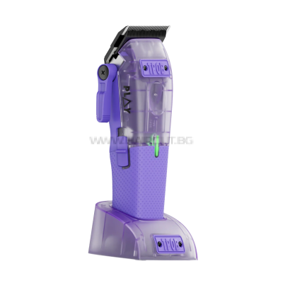 TPOB PLAY MINI CLIPPER TRANSPARENT PURPLE - ПРОФЕСОНАЛНА КОМПАКТНА МАШИНКА ЗА ПОДСТРИГВАНЕ, ЛИЛАВА/ПРОЗРАЧНА