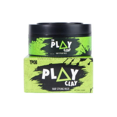 TPOB PLAY CLAY - ТЕКСТУРИРАЩА ПАСТА ЗА КОСА С МАТИРАЩ ЕФЕКТ И СИЛНА ФИКСАЦИЯ, 80g