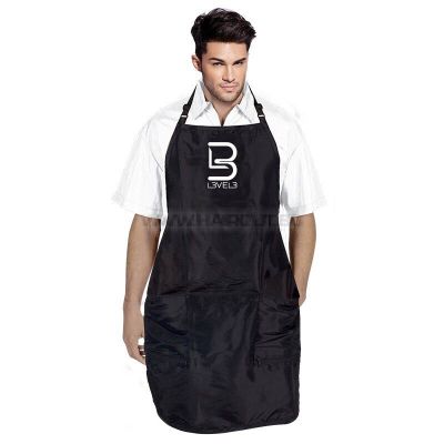 L3VEL3 APRON BLACK - ЧЕРНА РАБОТНА ПРЕСТИЛКА С ЛОГО