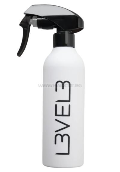 L3VEL3 RUBBERIZED SPRAY BOTTLE - ГУМИРАН ПУЛВЕРИЗАТОР ЗА ВОДА, С ЛОГО