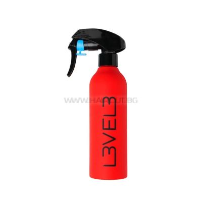 L3VEL3 RUBBERIZED SPRAY BOTTLE - ГУМИРАН ПУЛВЕРИЗАТОР ЗА ВОДА, С ЛОГО