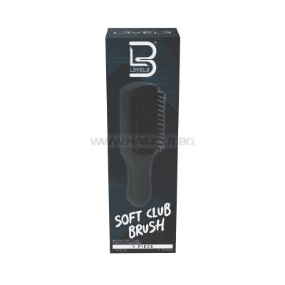  L3VEL3 CLUB BRUSH - ШИРОКА БРЪСНАРСКА FADE ЧЕТКА С КЪСА ДЪРВЕНА ДРЪЖКА