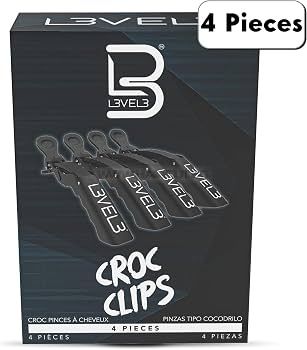 L3VEL3 HAIR CROC CLIPS - ШНОЛА ЗА КОСА, 4 БРОЯ