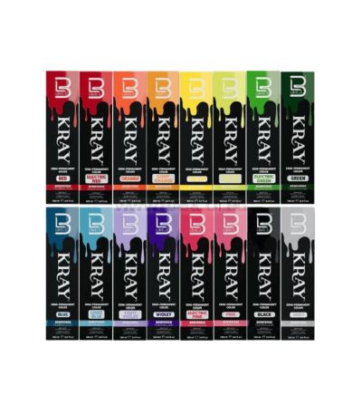 L3VEL3 KRAY INTRO KIT - КОМПЛЕКТ 16 БРОЯ ПОДХРАНВАЩА ПОЛУПЕРМАНЕНТНА БОЯ ЗА КОСА С UV ЗАЩИТА + ДИСПЛЕЙ