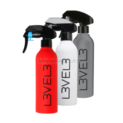 L3VEL3 RUBBERIZED SPRAY BOTTLE - ГУМИРАН ПУЛВЕРИЗАТОР ЗА ВОДА, С ЛОГО