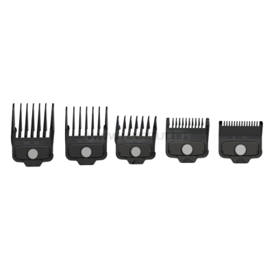 (НОВО!) ANDIS LYNC MAGNETIC COMB SET - КОМПЛЕКТ 5 МАГНИТНИ ГРЕБЕНА ЗА МАШИНКИ С НОЖОВЕ AMP'D И PhazeR